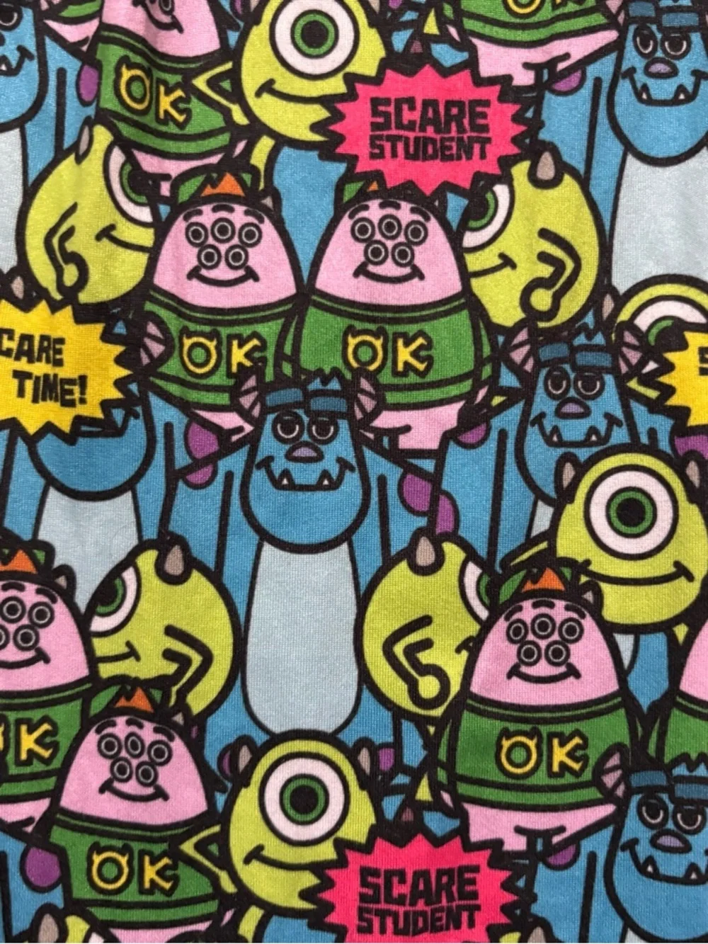 Disney Pixar Monsters University Pajama Pants Women’s Medium Colorful Lounge - Picture 3 of 7
